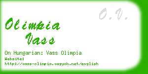 olimpia vass business card